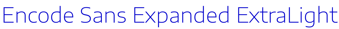 Encode Sans Expanded ExtraLight шрифт